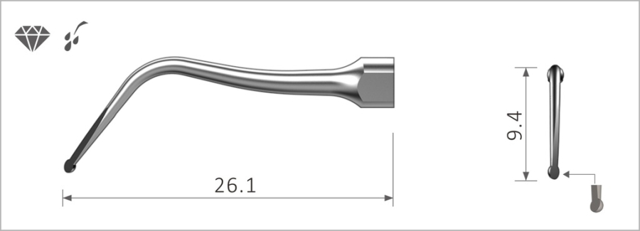 SBL Karies Entfernung Ultraschall Spitze diamantiert geeignet für EMS®
